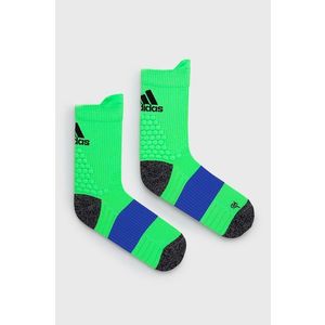 Ponožky adidas Performance zelená farba vyobraziť