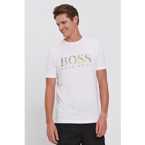 Bavlnené tričko Boss Boss Athleisure (2-pack) biela farba, s potlačou vyobraziť