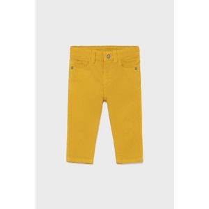 Detské nohavice Mayoral žltá farba, jednofarebné vyobraziť