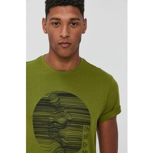 Bavlnené tričko !SOLID zelená farba, s potlačou vyobraziť