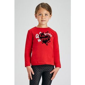 Detské tričko s dlhým rukávom Mayoral červená farba vyobraziť