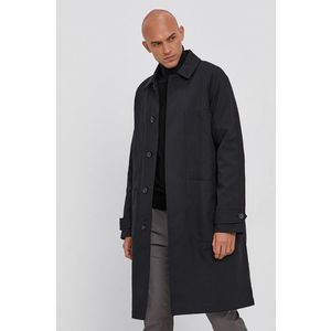 Kabát Trussardi pánsky, čierna farba, zimný vyobraziť