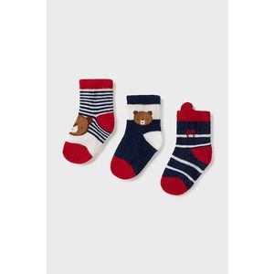 Detské ponožky Mayoral Newborn (3-Pack) tmavomodrá farba vyobraziť