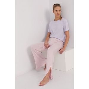 Pyžamové nohavice Calvin Klein Underwear dámske, ružová farba vyobraziť