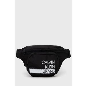 Ľadvinka Calvin Klein Jeans čierna farba vyobraziť