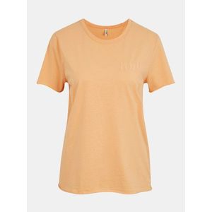 Oranžové tričko s nápisom ONLY Fruity vyobraziť