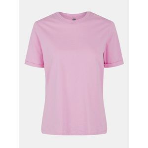 Ružové basic tričko Pieces Ria vyobraziť