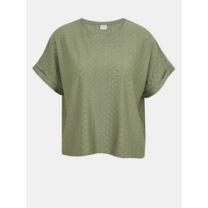 Zelené vzorované tričko Jacqueline de Yong Fatinka vyobraziť
