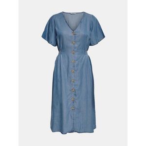 Modré rifľové šaty ONLY Nikoline vyobraziť
