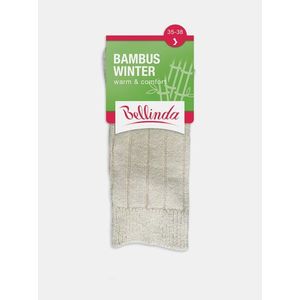 Dámske zimné ponožky BAMBUS WINTER SOCKS - Dámske zimné bambusové ponožky - béžová vyobraziť