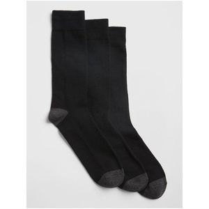 Čierne pánske ponožky GAP 3-Pack vyobraziť