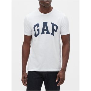 Biele pánske tričko GAP logo vyobraziť