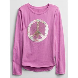 Ružové dievčenské tričko GAP vyobraziť
