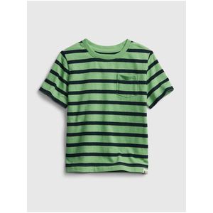 Detské tričko organic mix and match stripe t-shirt Zelená vyobraziť