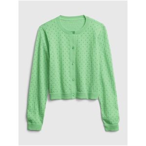 Detský sveter knit cardigan Zelená vyobraziť