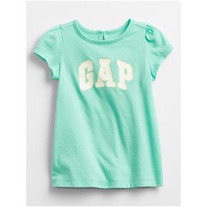 Baby tričko GAP Logo dress Tyrkysová vyobraziť