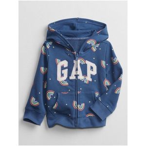 Detská mikina GAP Logo hoodie Modrá vyobraziť