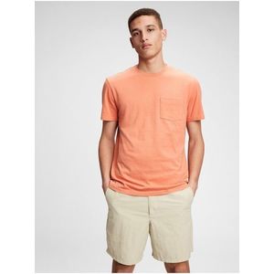 Tričko organic cotton pocket t-shirt Oranžová vyobraziť
