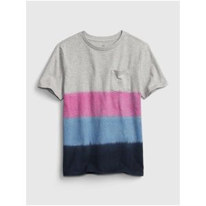 Detské tričko dip-dye t-shirt Farebná vyobraziť