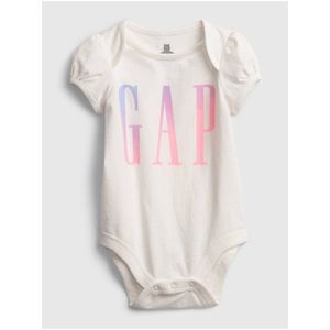 Baby body GAP Logo bodysuit Biela vyobraziť