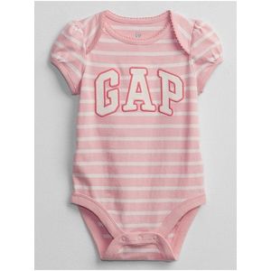 Baby body GAP Logo bodysuit Ružová vyobraziť