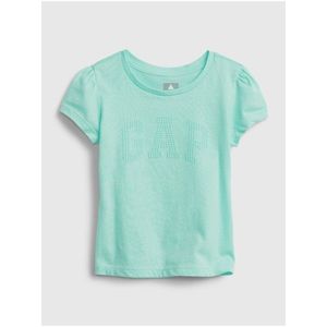 Detské tričko GAP Logo organic cotton t-shirt Modrá vyobraziť