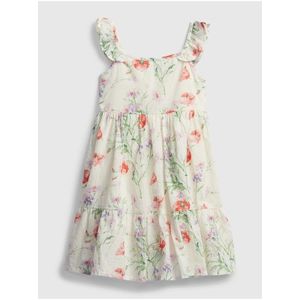 Detské šaty floral dress Béžová vyobraziť