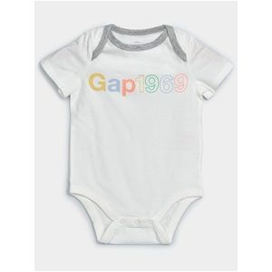 Baby body GAP Logo arch bodysuits Biela vyobraziť