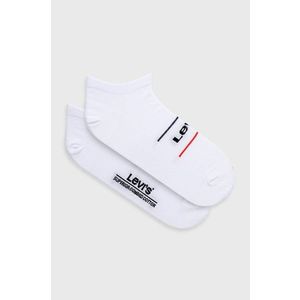 Ponožky Levi's 37157.0644-whitebluer, biela farba vyobraziť