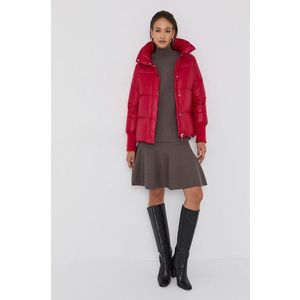Páperová bunda MAX&Co. dámska, červená farba, zimná, oversize vyobraziť
