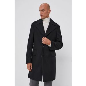 Kabát Tommy Hilfiger pánsky, čierna farba, prechodný vyobraziť