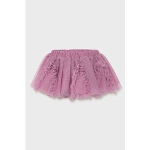 Dievčenská sukňa Mayoral ružová farba, mini, áčkový strih vyobraziť