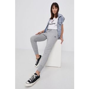 Nohavice Converse dámske, šedá farba, jednofarebné vyobraziť