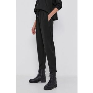Nohavice John Frank dámske, čierna farba, jednofarebné vyobraziť