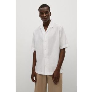 Košeľa Mango Man Malaga pánska, biela farba, regular vyobraziť