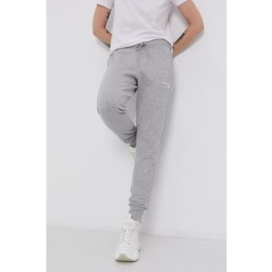 Nohavice New Balance WP03805AG dámske, šedá farba, melanžové vyobraziť