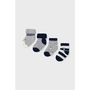 Detské ponožky Mayoral Newborn (4-Pack) tmavomodrá farba vyobraziť