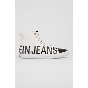 Tenisky Calvin Klein Jeans pánske, biela farba vyobraziť