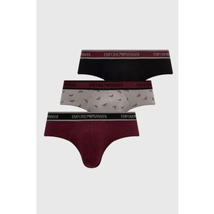 Slipy Emporio Armani Underwear pánske, bordová farba vyobraziť