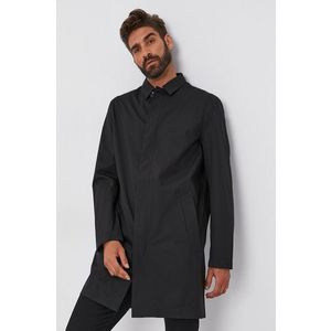 Kabát Calvin Klein pánsky, čierna farba, prechodný vyobraziť