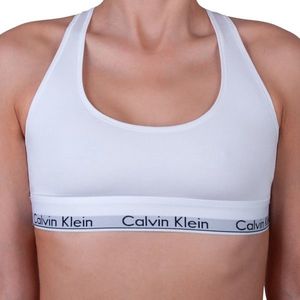 Biela podprsenka Calvin Klein Underwear vyobraziť