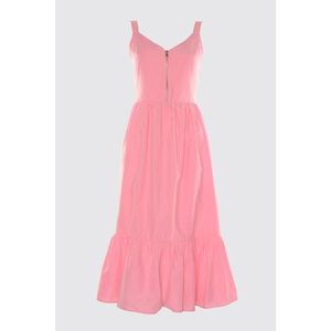 Trendyol Pink Gipe Detailed Zipper Dress vyobraziť