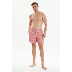 Trendyol Pink Men's Printed Swimwear vyobraziť