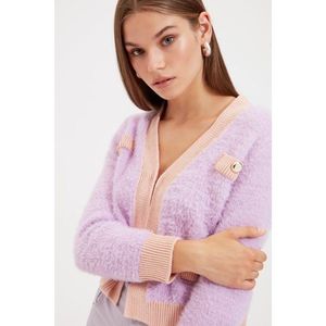 Trendyol Lilac Knitwear Cardigan vyobraziť
