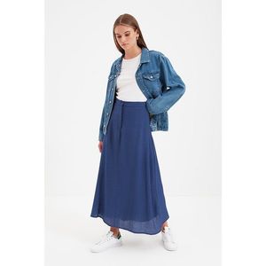 Trendyol Indigo Normal Waist Skirt vyobraziť