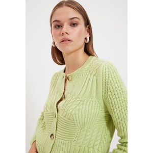 Trendyol Green Knitted Detailed Knitwear Cardigan vyobraziť