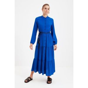 Trendyol Blue Belted Dress vyobraziť