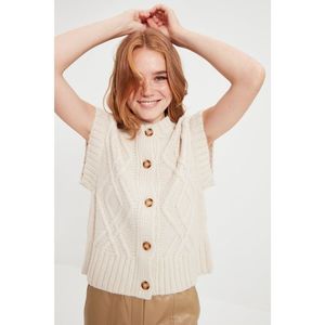 Trendyol Ecru Knitted Detailed Sweater Knitwear Blouse vyobraziť