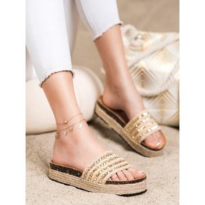 GROTO GOGO GOLDEN FLIP-FLOPS WITH SEINES vyobraziť