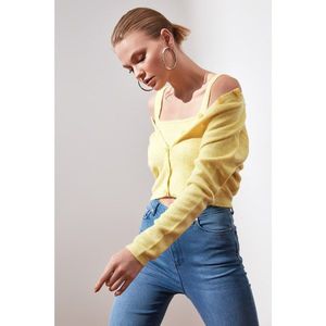 Trendyol Yellow Blouse Cardigan Knitwear Team vyobraziť